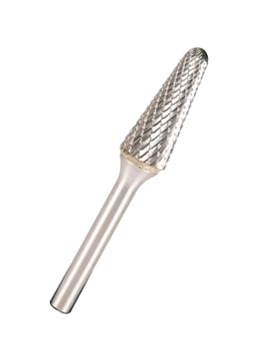 Hartmetallfräser HF 100 L / Ø x H x L = 3 x 14 x 38 mm / Schaft-Ø 3 mm / Kreuzverzahnung - VE = 5 Stück