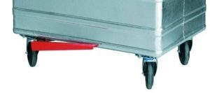 Fusspedal für 800 Liter Stahlcontainer - montiert