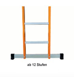 GFK-Stufenanlegeleiter Typ 128 - 12 Stufen / Länge 3.59 m – Bild 2