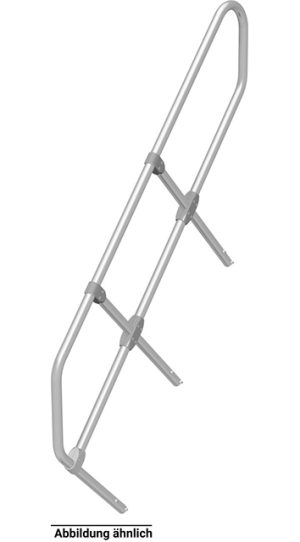 Stabilo® Zweiter Handlauf für Treppe - Neigung 45° - 6 Stufen