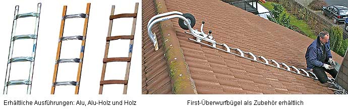 Stabilo Professional Dachleiter - Holz - Länge 5.05 m - 18 Sprossen – Bild 5