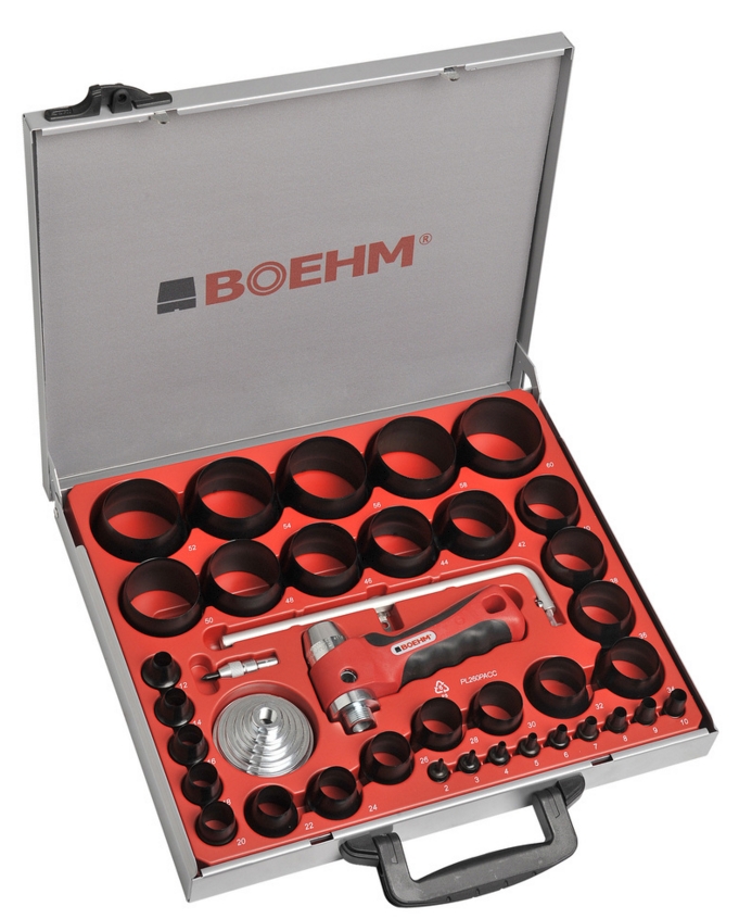 BOEHM JLB259PACC Locheisensatz Ø 2-59 mm + JLB-M53PA + JLB-M60PA + JLB-P42R + TC-420PA + 2xLAM-1 im Metallkoffer