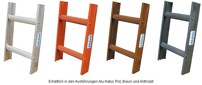 Stabilo® Professional KaminkehrerLeiter - Aluminium, anthrazit - Länge 3.95 m - 14 Sprossen – Bild 4