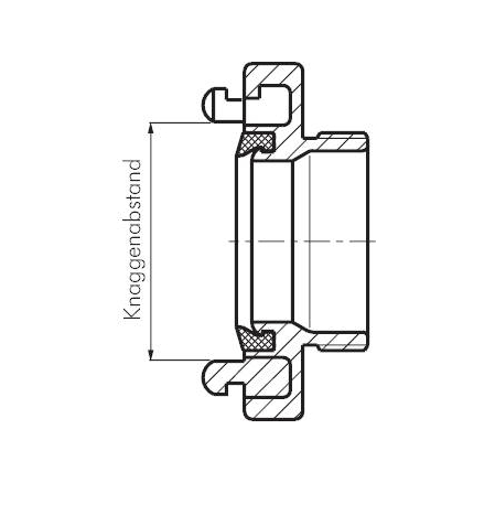 Storz-Festkupplung 2 1/2" Aussengewinde – Bild 2