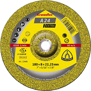 Kronenflex® A 24 Extra Schruppscheiben - Ø 230 x 6 x 22.23 mm - gekröpft - VE = 10 Stück