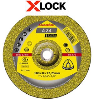 Kronenflex® A 24 Extra Schruppscheiben - Ø 125 x 6 x 22.23 mm X-LOCK - gekröpft - VE = 10 Stück