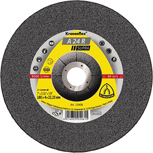 Kronenflex® A 24 R Supra Schruppscheiben - Ø 180 x 4 x 22.23 mm - gekröpft - VE = 10 Stück