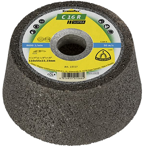 Kronenflex® C 16 R Supra Schleiftöpfe - Ø 110 x 55 x 22.23 mm - Stein / Beton - VE = 6 Stück