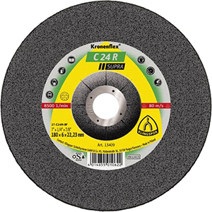 Kronenflex® C 24 R Supra Schruppscheiben - Ø 125 x 6 x 22.23 mm - gekröpft - VE = 10 Stück