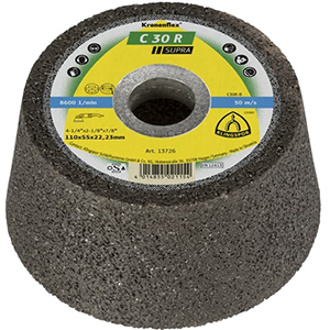 Kronenflex® C 30 R Supra Schleiftöpfe - Ø 110 x 55 x 22.23 mm - Stein / Beton - VE = 6 Stück