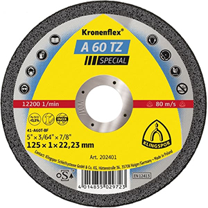 Kronenflex® A 60 TZ Special Trennscheiben - Ø 115 x 1 x 22.23 mm - gekröpft - VE = 25 Stück
