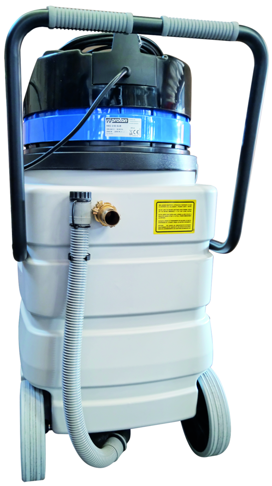 Proton Industriesauger MEC 2/90 NT SUB - Saugvolumen 420 m³/h - Fassungsvermögen 90 l - 2400 W - Pumpe integriert - 2 Motoren - 230 V – Bild 4