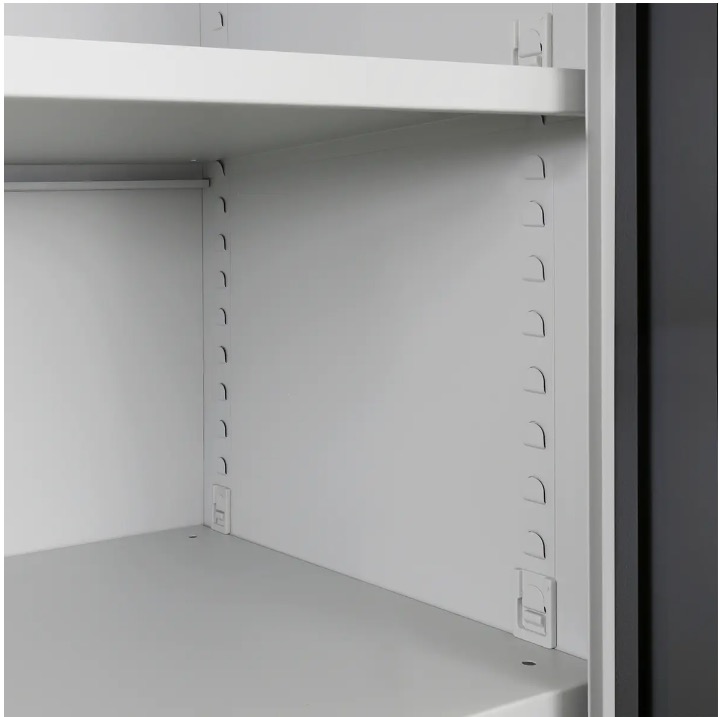 METEC Flügeltürschrank H1950xB920xT500 mm Lichtgrau/Anthrazitgrau – Bild 5