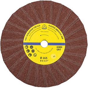 Faltschleifmoprad FSR 618 - Ø 165 x 14 mm / Korund, Korn 60 - VE = 10 Stück