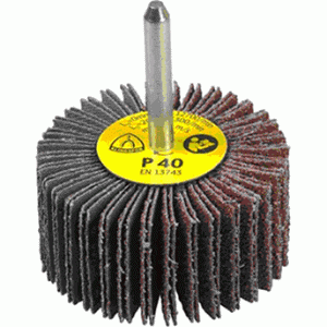 Kleinschleifmop KM 613 - Ø 50 x 20 x 6 mm / Korund, Korn 80 - VE = 10 Stück