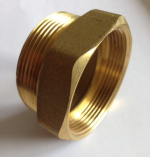 Nippel 2" x 2" Innen-/Aussengewinde aus Messing