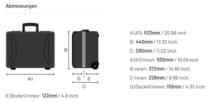 B&W Orca 115.05 HDPE-Werkzeugkoffer 42 L Volumen, schwarz (leer) – Bild 16