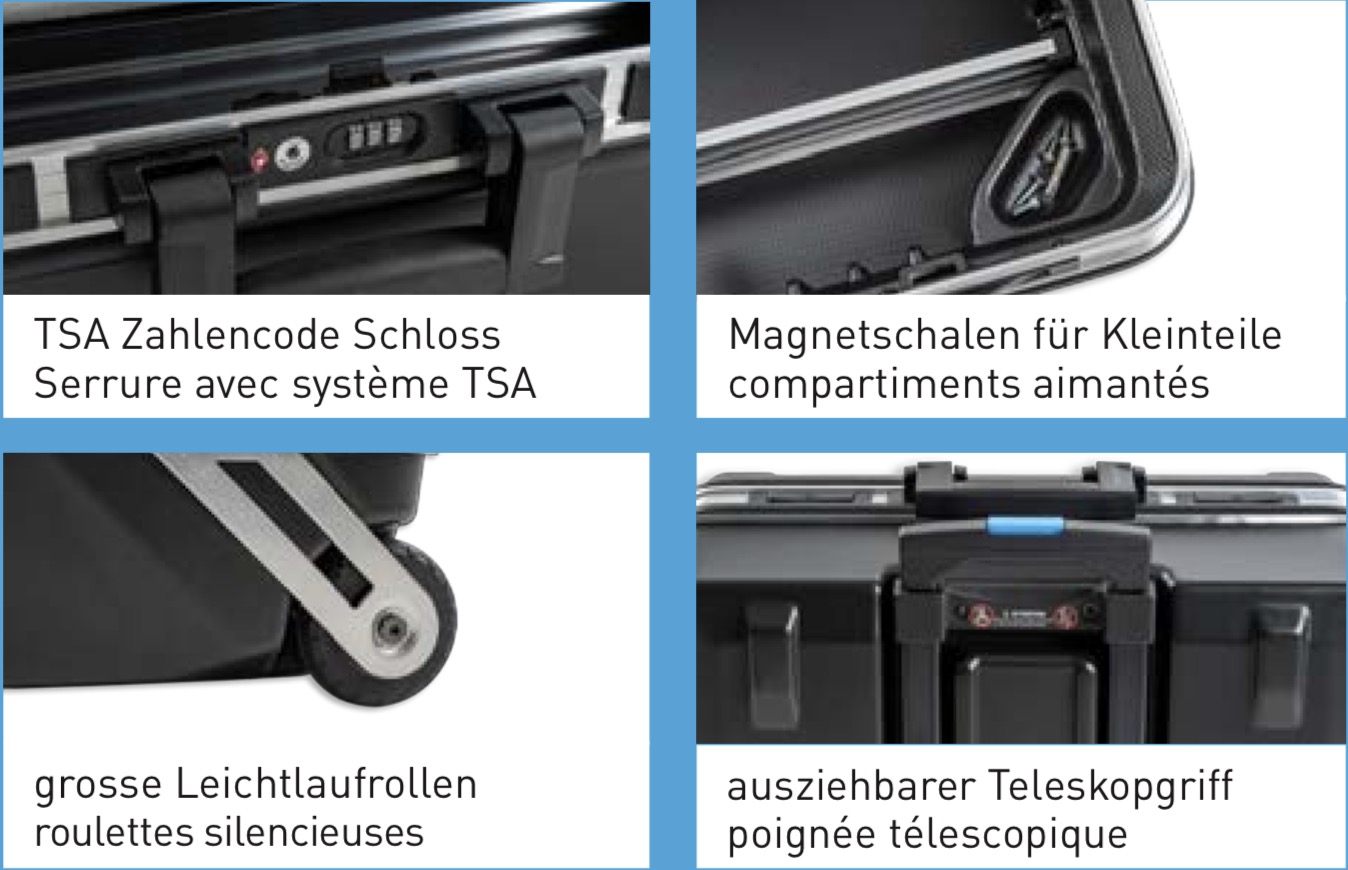 B&W Orca 115.05 HDPE-Werkzeugkoffer 42 L Volumen, schwarz (leer) – Bild 14