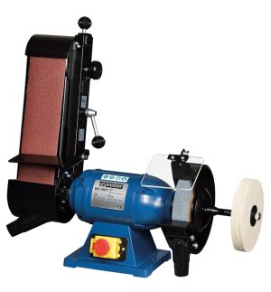 Proton BS-100 T Bandschleifmaschine - Wellenverlängerung - Schwabbelscheibe - Bandgeschwindigkeit 15 m/sec. - 750 W - 400 V