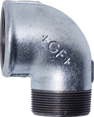 Rohrbogen verzinkt 90° 2 1/2" Innen-/Aussengewinde