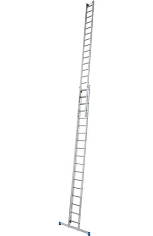 Stabilo® Professional Sprossen-SeilzugLeiter, zweiteilig - Alu - Arbeitshöhe 9.85 m - 2 x 18 Sprossen