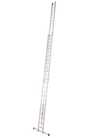 Stabilo® Professional Sprossen-SeilzugLeiter, zweiteilig - Alu - Arbeitshöhe 13.10 m - 2 x 24 Sprossen
