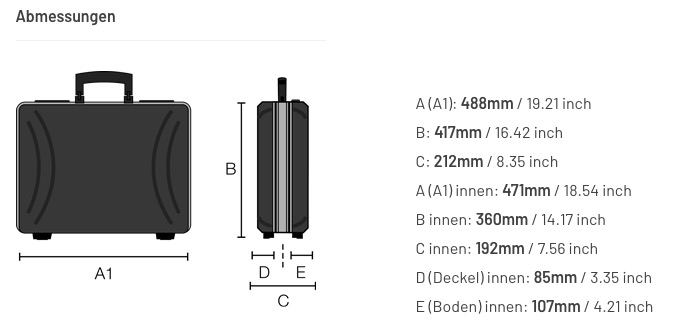B&W shark 115.03/POCKETS HDPE-Werkzeugkoffer 34 L Volumen, schwarz (leer) – Bild 9