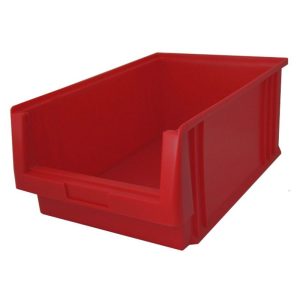 EcoSystem LK 4 Sichtlagerkasten rot für Boxenregal