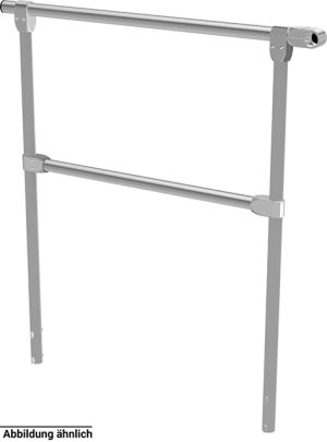 Stabilo® Stirngeländer, Aluminium - Stufenbreite 100 cm