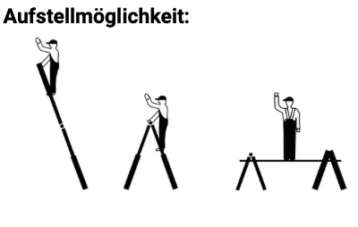Monto TeleVario Alu-Gelenk-Teleskopleiter mit 4 Holmverlängerungen – Arbeitshöhe 3.00–5.00 m – 4x4 Sprossen – Bild 5