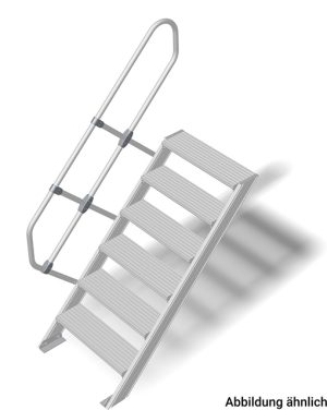 Stabilo® Treppe - Neigung 60° - Stufenbreite 100 cm - Höhe 1.25-1.50 m - 1 x 6 Stufen