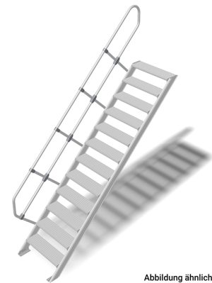 Stabilo® Treppe - Neigung 60° - Stufenbreite 80 cm - Höhe 2.75-3.00 m - 1 x 12 Stufen