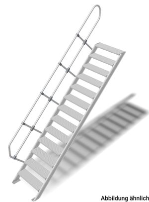 Stabilo® Treppe - Neigung 60° - Stufenbreite 80 cm - Höhe 3.00-3.25 m - 1 x 13 Stufen