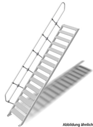Stabilo® Treppe - Neigung 60° - Stufenbreite 100 cm - Höhe 3.50-3.75 m - 1 x 15 Stufen