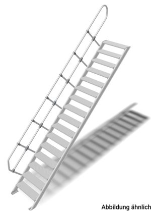 Stabilo® Treppe - Neigung 60° - Stufenbreite 60 cm - Höhe 3.75-4.00 m - 1 x 16 Stufen