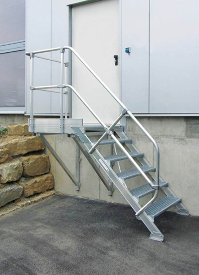 Stabilo® Treppe - Neigung 45° - Stufenbreite 100 cm - Höhe 3.01-3.23 m - 1 x 14 Stufen – Bild 3