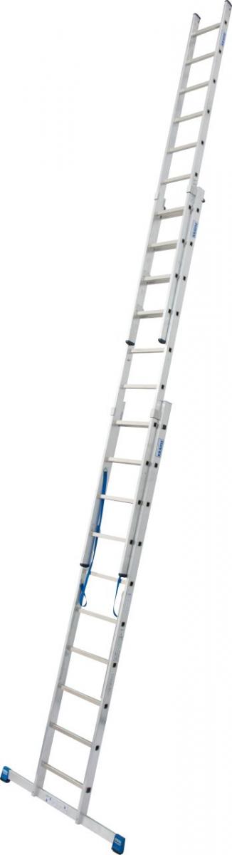 Stabilo® Sprossen-VielzweckLeiter, treppengängig, dreiteilig - Alu - Arbeitshöhen 3.85 m bis 7.65 m - 3 x 10 Sprossen – Bild 4