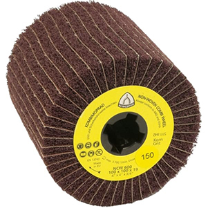 Satinierwalze NCW 600 S - Ø x Breite x Bohrung 100 x 50 x 19 mm / Coarse, Korn 80, Korund - VE = 3 Stück