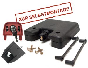 Zahlen-Kippschloss für Vierrad-Container inkl. 2 Schlüssel - lose geliefert